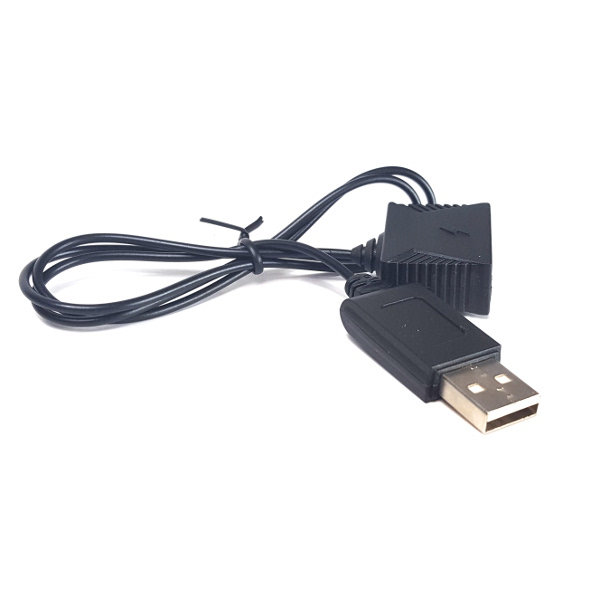 Se USB ladekabel med adapter til Hubsan X4 CAM og FPV Plus hos Hubshop.dk