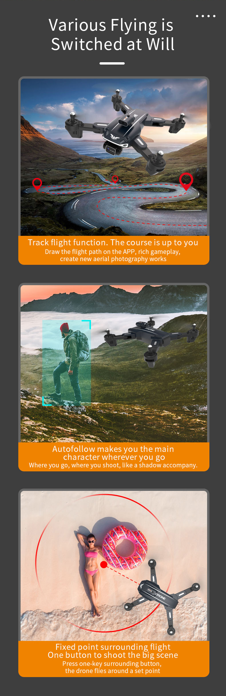 JJRC H109 - Dual 4K Gimbal cams og Forhindringssensorer - Billede 5