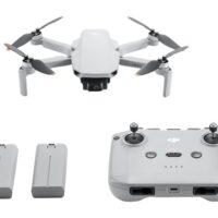 DJI Mini 2 SE, controller og batterier